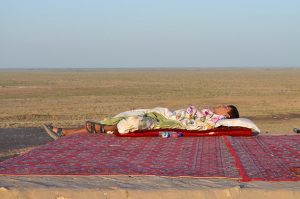 Niño durmiendo, Uzbekistán. Texto y fotografía: Margarita T. Pouso
